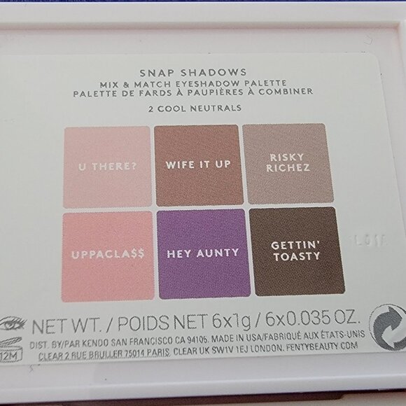 FENTY BEAUTY Snap Shadows Mix & Match Eyeshadow Palette in COOL NEUTRALS - Picture 4 of 8
